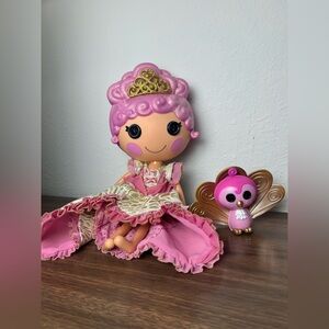 Lalaloopsy Goldie Luxe limited edition large doll with peacock pet